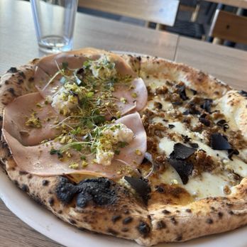 Magma Pizzeria - Half Truffle Trouble and Pistakkiosa - Pistakkiosa is a must - Pizza Near Me - Moorpark, California Magma Pizzeria - Half Truffle Trouble and Pistakkiosa - Pistakkiosa is a must - Pizza Near Me - Moorpark, California
