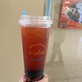 Boba Nation - Strawberry Mango Fruit Tea with boba - Juice Bars & Smoothies Near Me - Pleasanton, California Boba Nation - Strawberry Mango Fruit Tea with boba - Juice Bars & Smoothies Near Me - Pleasanton, California