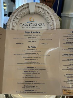 Menu photo 2 Casa Cosenza Oldsmar, FL