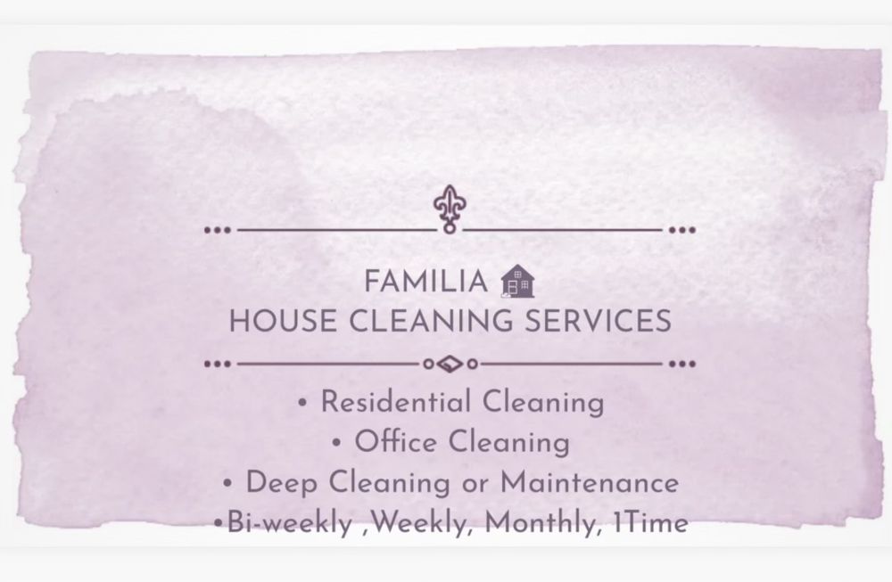 FAMILIA HOUSE CLEANING SERVICES Fort Worth, Texas Office Cleaning