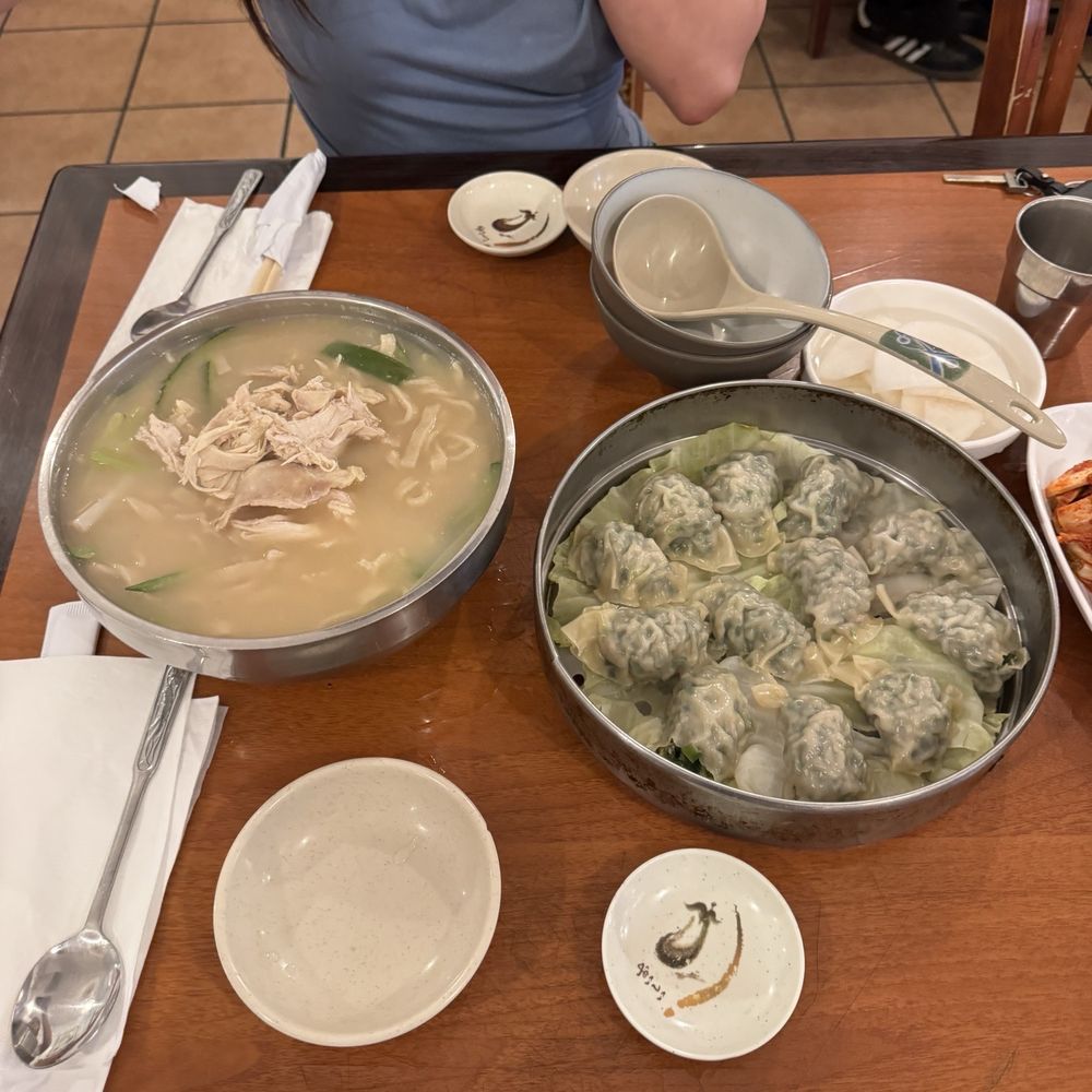 Olympic Noodle - chicken kalguksu and mandu - Korean Near Me - Los Angeles, California Olympic Noodle - chicken kalguksu and mandu - Korean Near Me - Los Angeles, California