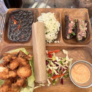 The Hideaway - Uno-dos-tres wagyu tartare and fish tacos - Steakhouses Near Me - Beverly Hills, California