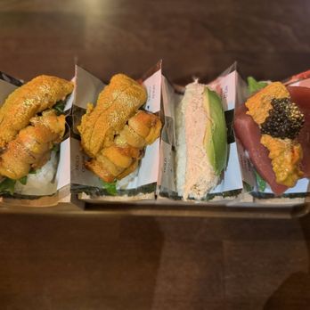 Temaki Society - 4 Handroll Combo - Seafood Near Me - Los Angeles, California Temaki Society - 4 Handroll Combo - Seafood Near Me - Los Angeles, California