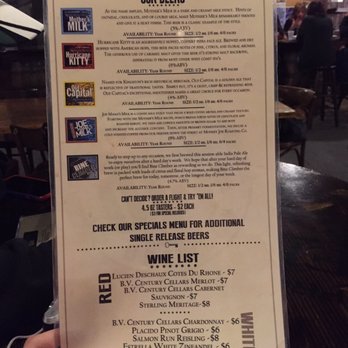 Keegan Ales - Backside of the menu with some beer descriptions. - Bars Near Me - Kingston, New York Keegan Ales - Backside of the menu with some beer descriptions. - Bars Near Me - Kingston, New York