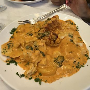 Mediterrano By Santorini - Shrimp ravioli special with crabmeat and lobster tail - Mediterranean Near Me - West Cape May, New Jersey Mediterrano By Santorini - Shrimp ravioli special with crabmeat and lobster tail - Mediterranean Near Me - West Cape May, New Jersey
