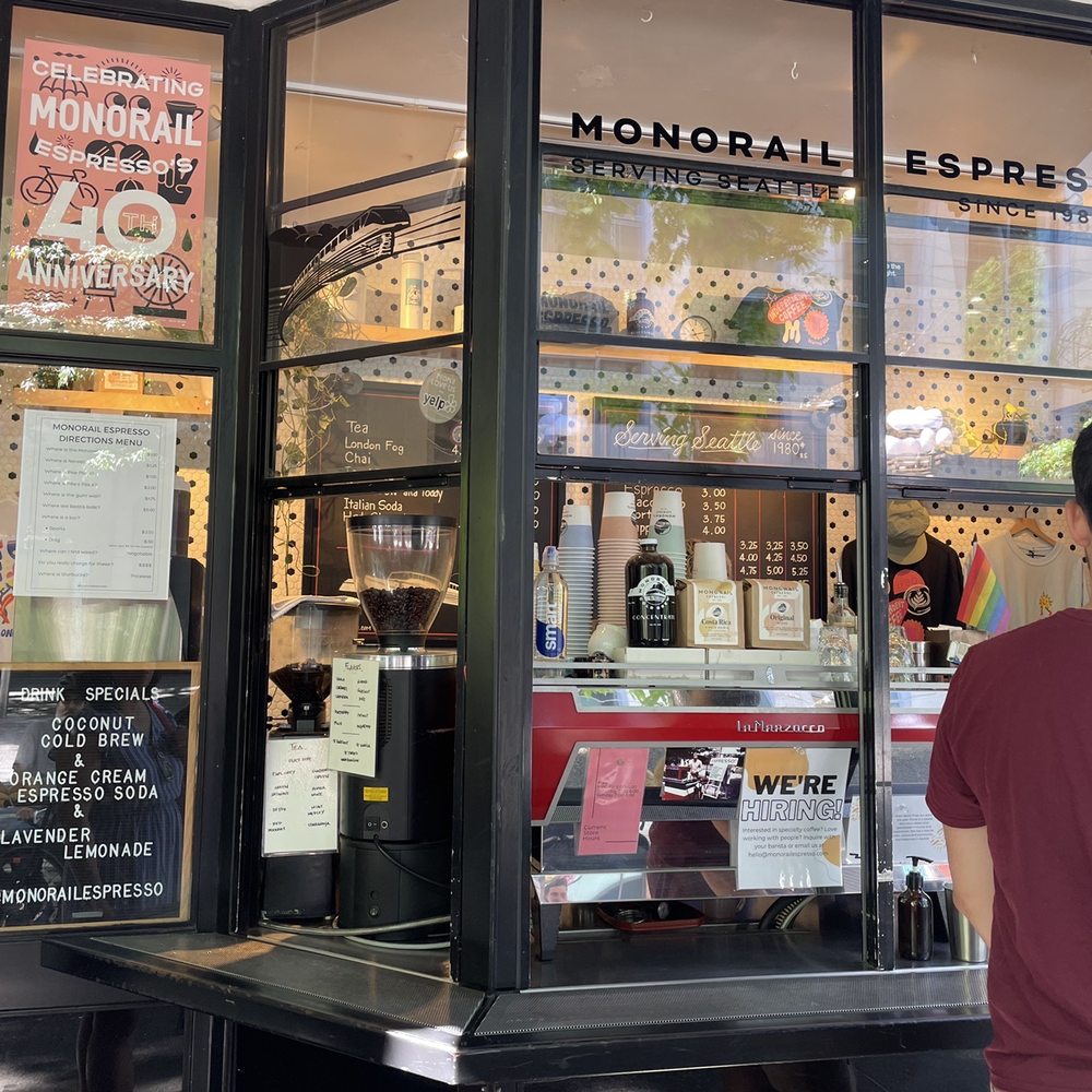 Monorail Espresso - Exterior - Coffee & Tea Near Me - Seattle, Washington Monorail Espresso - Exterior - Coffee & Tea Near Me - Seattle, Washington
