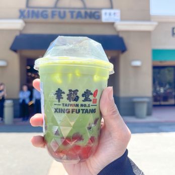 Xing Fu Tang - Matcha Strawberry Red Boba Milk (IG@ boba._.addict) - Bubble Tea Near Me - Milpitas, California Xing Fu Tang - Matcha Strawberry Red Boba Milk (IG@ boba._.addict) - Bubble Tea Near Me - Milpitas, California