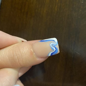 GEM Nails 1 - Right thumb nail - Nail Salons Near Me - Gaithersburg, Maryland