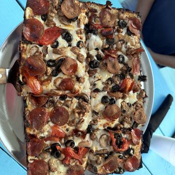 Icy King - Detroit style pizza-large. - Juice Bars & Smoothies Near Me - Leesburg, Florida