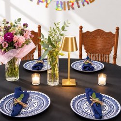 1000 Island Catering - Table setting for 60th