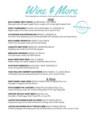 Menu photo 2 Hobcaw Brewing Mount Pleasant, SC Menu photo 2 Hobcaw Brewing Mount Pleasant, SC