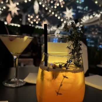 Monarch Rooftop - "Grow A Pear" (left), "Thyme to Get Cray" (right) - Lounges Near Me - New York, New York
