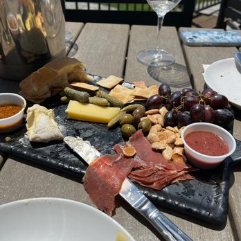 Stone Tower Winery - Decimated charcuterie board - way too much for the two of us! - Wineries Near Me - Leesburg, Virginia Stone Tower Winery - Decimated charcuterie board - way too much for the two of us! - Wineries Near Me - Leesburg, Virginia