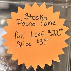 Beck's Bagels - Boo ya - the best pound cake in the history of pound cakes!!! (11/12/25)