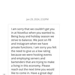 Classy response from management. I hope you close down with customer service like this.