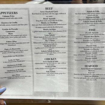 Asumare - Menu 2024 (doesn't show prices but everything is around $17) - Peruvian Near Me - San Fernando, California Asumare - Menu 2024 (doesn't show prices but everything is around $17) - Peruvian Near Me - San Fernando, California