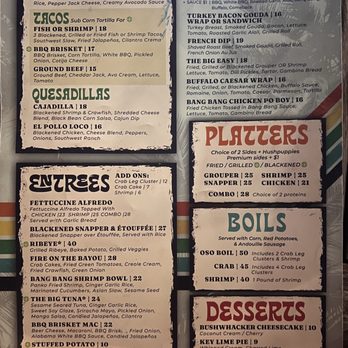 OSO at Bear Point Harbor - Orange Beach - Menu - Seafood Near Me - Orange Beach, Alabama