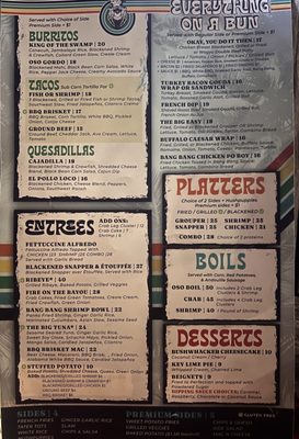 Menu photo 1 OSO at Bear Point Harbor - Orange Beach Orange Beach, AL