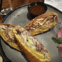 Smoked Brisket Egg Rolls was pretty good! Smoked Brisket Egg Rolls was pretty good!