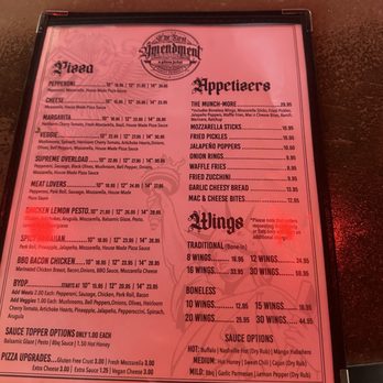 The First Amendment a Pizza Joint - Pizza Near Me - Claremont, California
