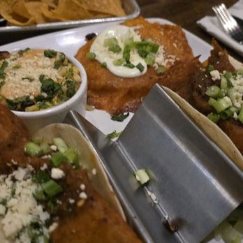 Camino Real Kitchen & Tequila - Ribeye taco meal with street corn and potato cake - Mexican Near Me - Bakersfield, California