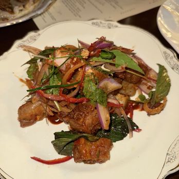Cobi's - Crispy Pork Belly Salad - Indian Near Me - Santa Monica, California Cobi's - Crispy Pork Belly Salad - Indian Near Me - Santa Monica, California