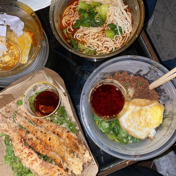 Mian - Togo: Crispy prawns, spicy beef noodle soup, chengdu zajiang mian - Chinese Near Me - Los Angeles, California