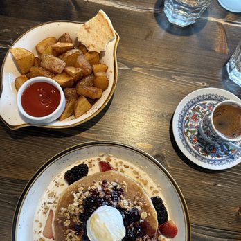 Lokma - My House Potatoes and Greek Yogurt Pancakes - Mediterranean Near Me - San Francisco, California Lokma - My House Potatoes and Greek Yogurt Pancakes - Mediterranean Near Me - San Francisco, California