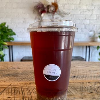 Home Brewed Bar - Peach Oolong Tea with Chia - Coffee & Tea Near Me - Pasadena, California Home Brewed Bar - Peach Oolong Tea with Chia - Coffee & Tea Near Me - Pasadena, California