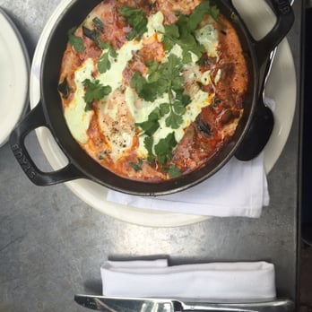 Gjelina - Moroccan Eggs. Comes with a delicious slice of toast. Doesn't get better than this - New American Near Me - Venice, California