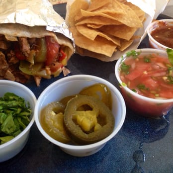 Taco Plus - Our delicious take-out order, $7.25 Burrito Al Pastor with all the fixin's - Mexican Near Me - Los Angeles, California