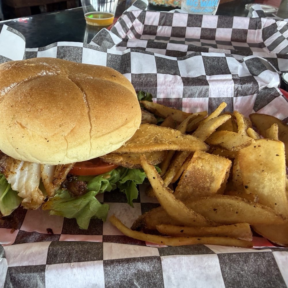 Tiki & Raw Bar - Grouper Sandwich - Tiki Bars Near Me - Orange Beach, Alabama Tiki & Raw Bar - Grouper Sandwich - Tiki Bars Near Me - Orange Beach, Alabama