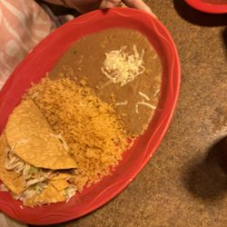 Lunch chicken taco