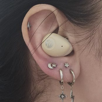 STUDS - The after. This was immediately after the piercing so it is a touch red & swollen in this photo but couldn't be happier! - Jewelry Near Me - Chicago, Illinois