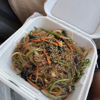 8 Star K - 17. Japchae - Stir-Fried Glass Noodle with Veggies / 잡채) - Korean Near Me - Yucca Valley, California