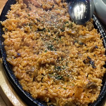 Meet Korean BBQ - Kimchi pork belly  fried rice - Barbeque Near Me - Seattle, Washington