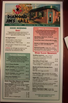 Menu photo 8 Diamond Jim's Grill Bellingham, WA