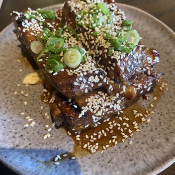 Juju - Hickory Smoked Pork Ribs - Tapas/Small Plates Near Me - Durham, North Carolina Juju - Hickory Smoked Pork Ribs - Tapas/Small Plates Near Me - Durham, North Carolina