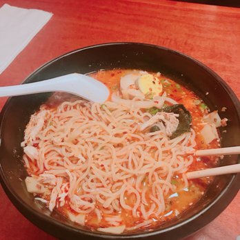 Sushi Jin - Spicy Jin Ramen with chicken (eh..) - Japanese Near Me - Silver Spring, Maryland