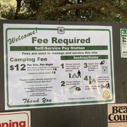 Manker Flats Campground - October 2023 fees and instructions
