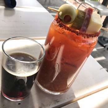 Prep & Pastry - House Bloody Mary with a Beer Chaser - Breakfast & Brunch Near Me - Tucson, Arizona Prep & Pastry - House Bloody Mary with a Beer Chaser - Breakfast & Brunch Near Me - Tucson, Arizona