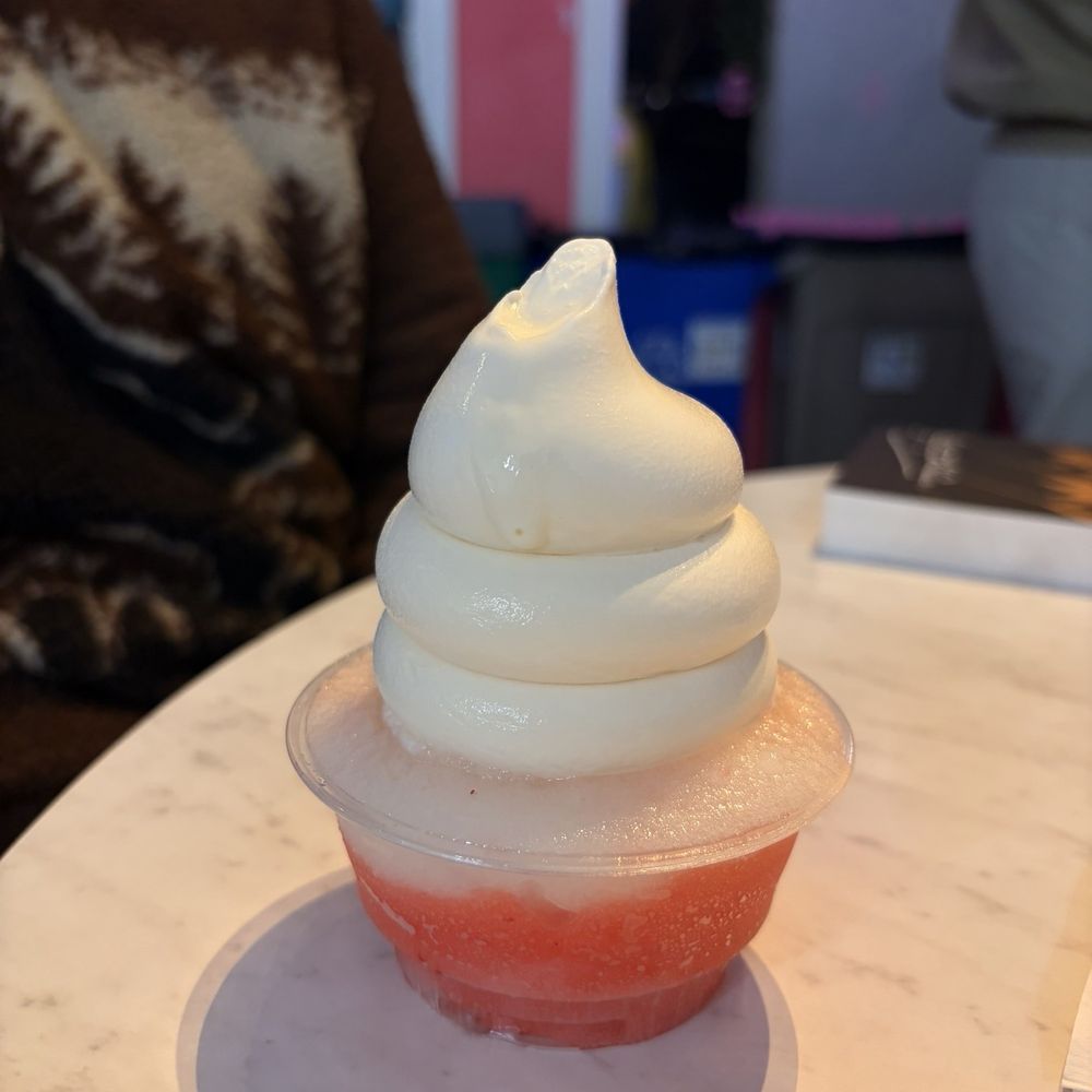 Strawberry, lemon, custard parfait Strawberry, lemon, custard parfait