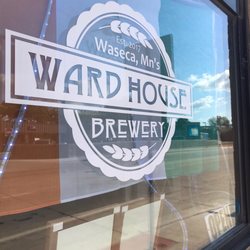 Ward House Brewery - Sign out front.