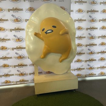 Gudetama Cafe - Statue - Cafes Near Me - Buena Park, California