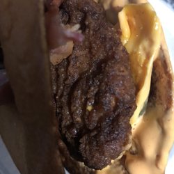 McDonald's - BURNT Spicy crispy chicken sandwich..