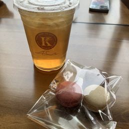 Tea and macarones Tea and macarones