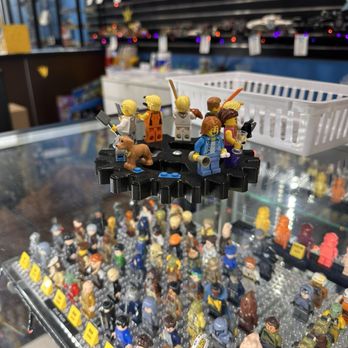 Bricks and Minifigs - Custom Minifigs displayed on a wooden gear - Toy Stores Near Me - Oceanside, California Bricks and Minifigs - Custom Minifigs displayed on a wooden gear - Toy Stores Near Me - Oceanside, California