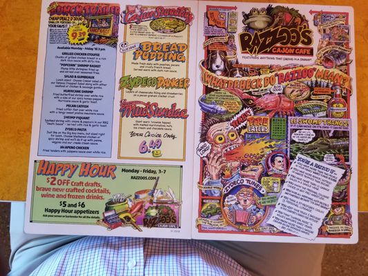Menu photo 2 Razzoo's Cajun Cafe College Station, TX