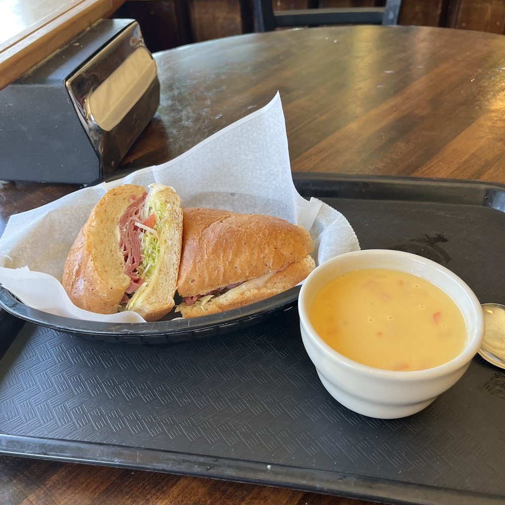 Combo hoagie and beer cheese soup (1/2 Hoagie & Cup of Soup) Combo hoagie and beer cheese soup (1/2 Hoagie & Cup of Soup)