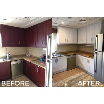 The Wrapping Co - From outdated to modern in two days. In this project, we applied white matte architectural vinyls to a customer's shaker style cabinets. - Home Services Near Me